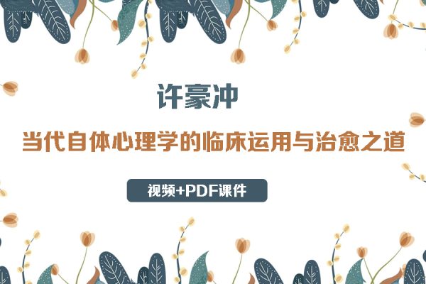 許豪沖-當代自體心理學(xué)的臨床運用與治愈之道（視頻+PDF課件）