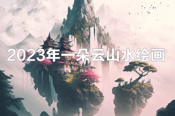 2023年一朵云山水繪畫(huà)