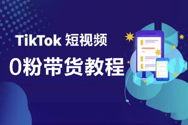 短視頻TikTok 0粉帶貨教程（6節(jié)視頻課）