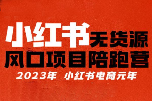 小紅書無貨源項目陪?跑營，從0-1從開店到爆單，單店30萬銷售額