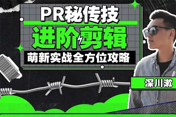 PR進階剪輯培訓班，讓你快速成為剪輯大師12節視頻課程+素材