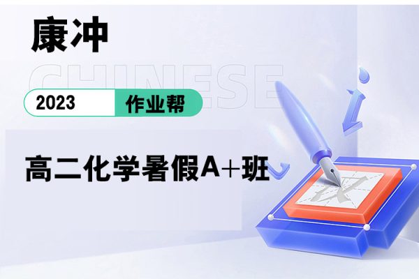 作業幫-康沖-2023高二化學暑假A+班