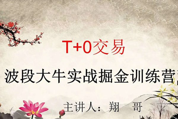 T+0交易波段大牛實戰掘金訓練營實戰課程
