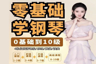 門門老師系統鋼琴課【從0基礎到10級】五線譜鋼琴課