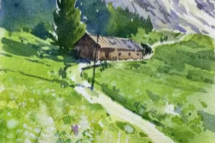 戈雅30老師水彩風景五合一基礎+入門+進階+創作+寫生