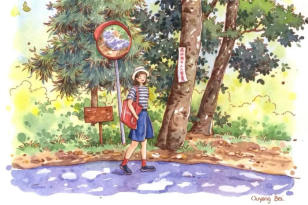 歐陽貝鋼筆淡彩花卉果蔬自然風景課2023