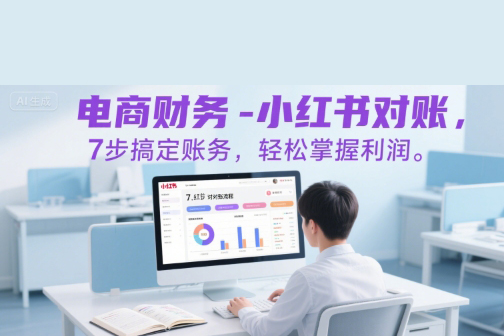 電商財務-小紅書對賬,7步搞定賬務